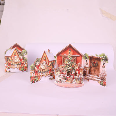 Christmas Double Door Pop Up Card
