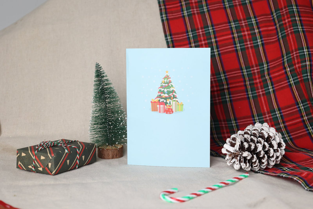 Christmas LED Light Christmas Tree Pop Up Card