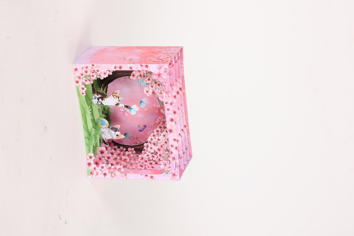 Cherry Blossom Stained Glass Window Ornament