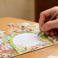 Easter Cottage Easter Egg Greeting Card
