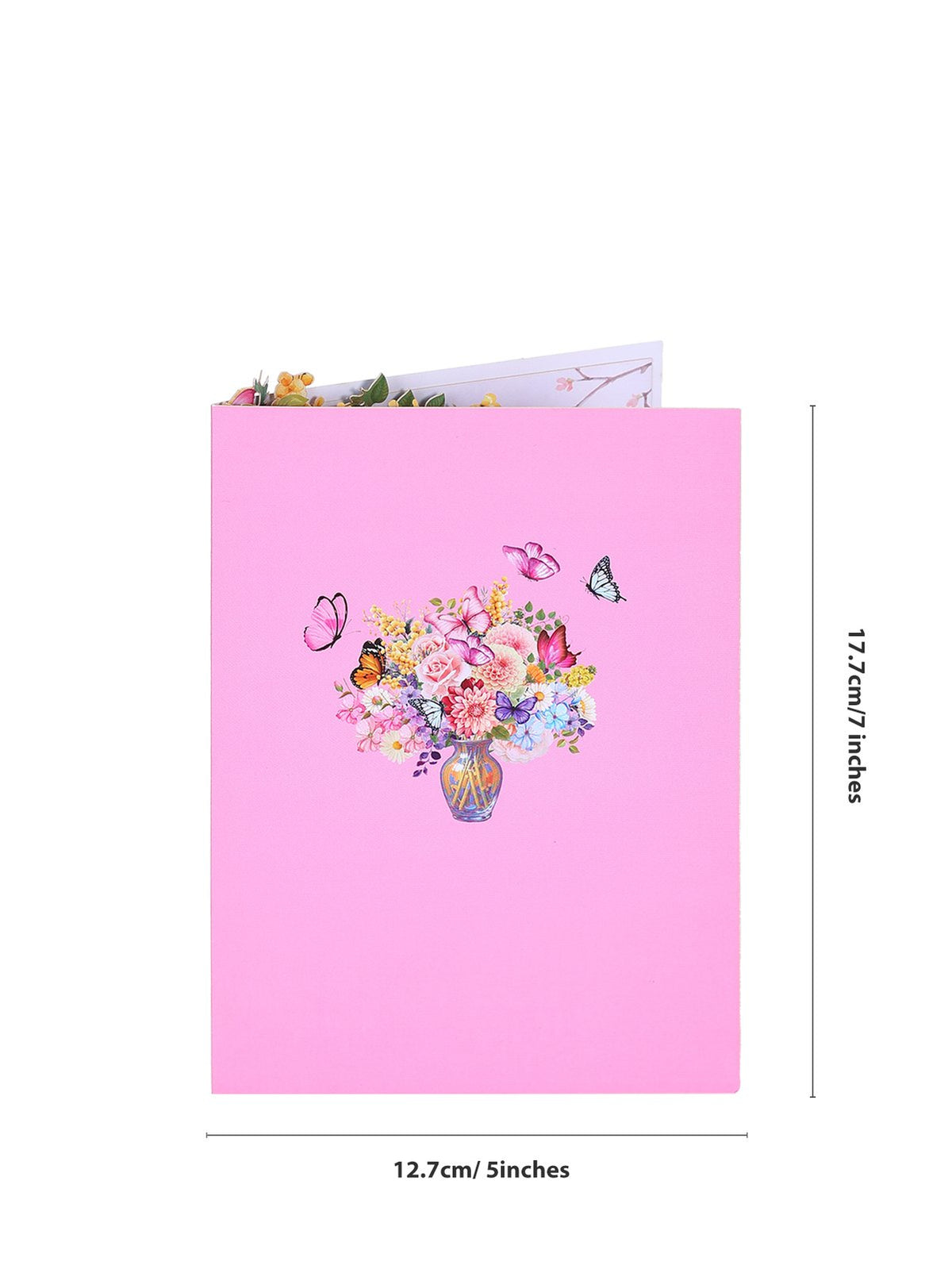 Dahlia Flower Vase 3D Pop Up Card