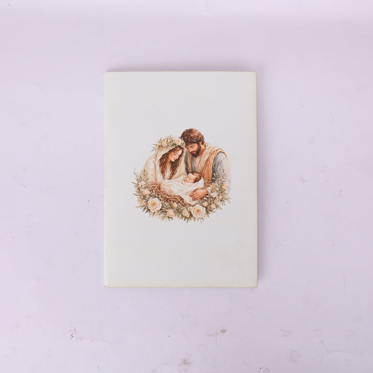 Flower Nativity Greeting Card