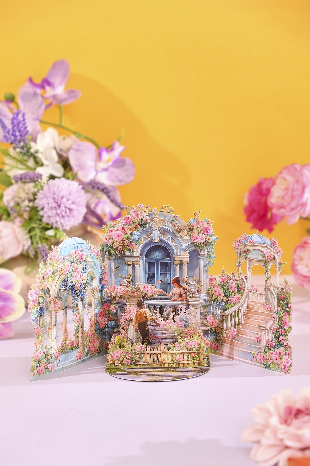 Garden Castle 3D Pop Up Card