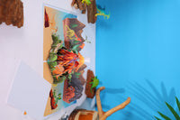 Dinosaur Volcano 3D Pop Up Card