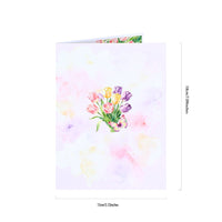 Tulip Butterfly Flowering Shrubs Greeting Card