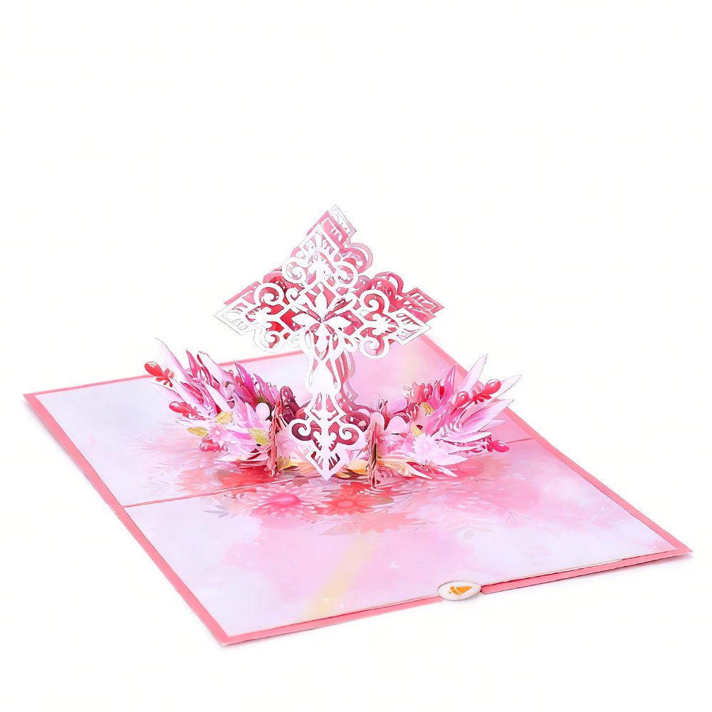 Easter Cross Flip Pop Up Card