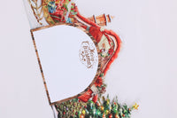Santa Claus Reindeer 3D Pop Up Card