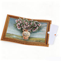 Vintage Lily Of The Valley Flower Vase 3D Pop Up Card