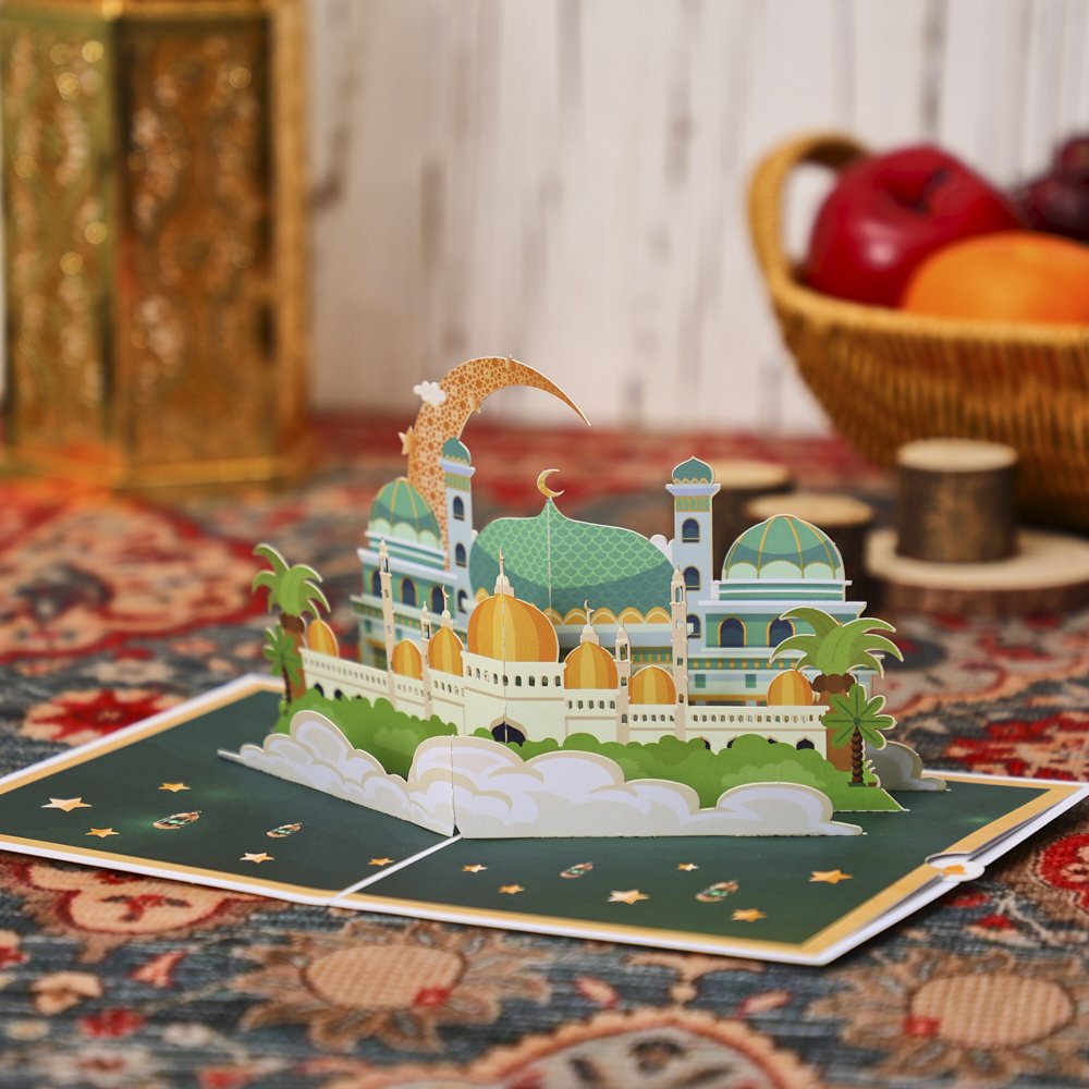 Ramadan Eid Mubarak City Greeting Card