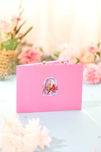 Arch Cherry Blossom Bird Greeting Card