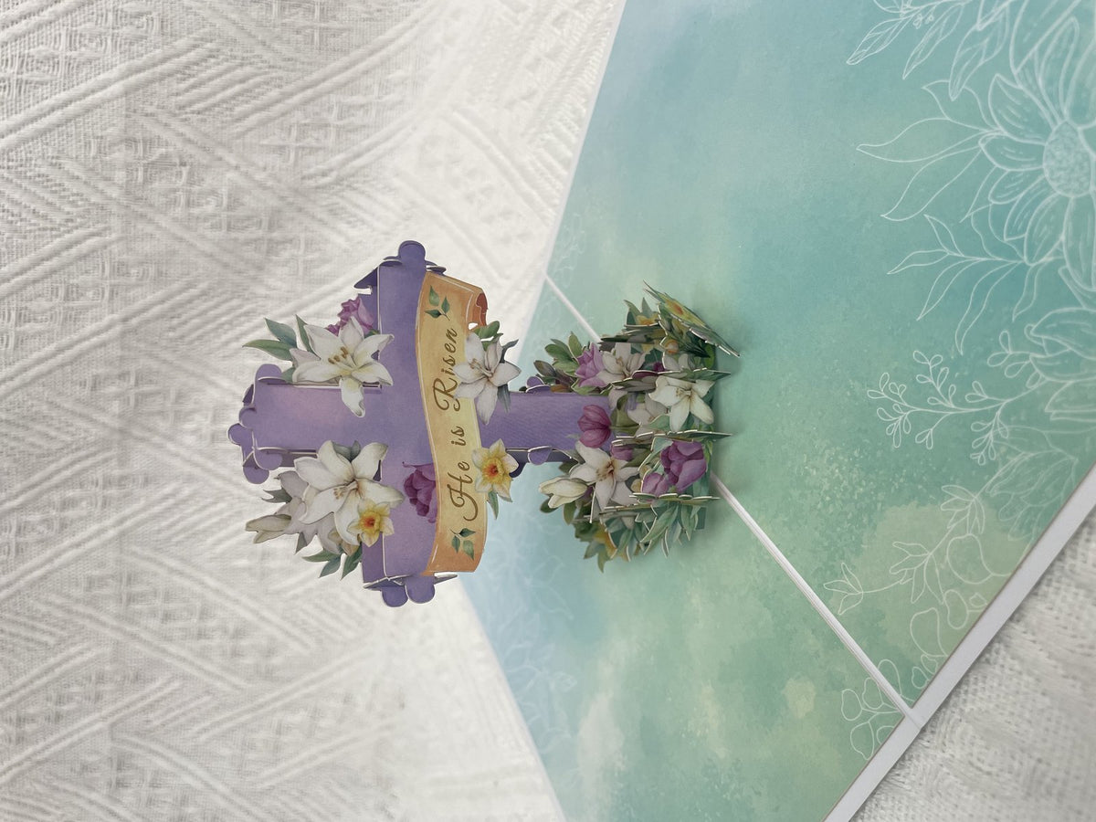 He Is Risen 3D Pop Up Card