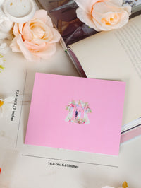 Pink Wedding Arch 3D Pop Up Card