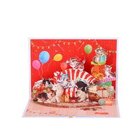 Circus Cat 3D Pop Up Card