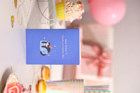 Cow Cat Happy Greeting Card