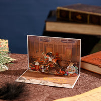 Magic Large Great Hall 3D Pop Up Card