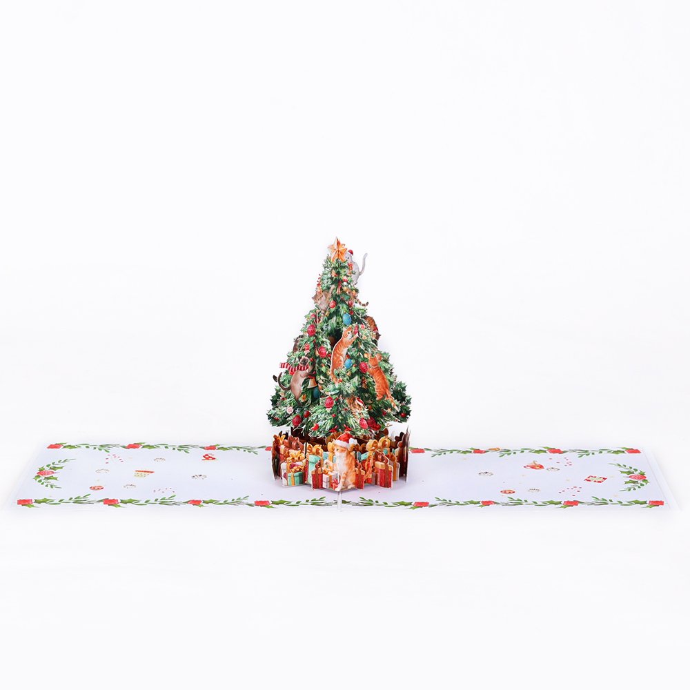 Candy Christmas Tree 3D Pop Up Card