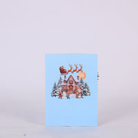 Christmas Reindeer Snowfield Greeting Card
