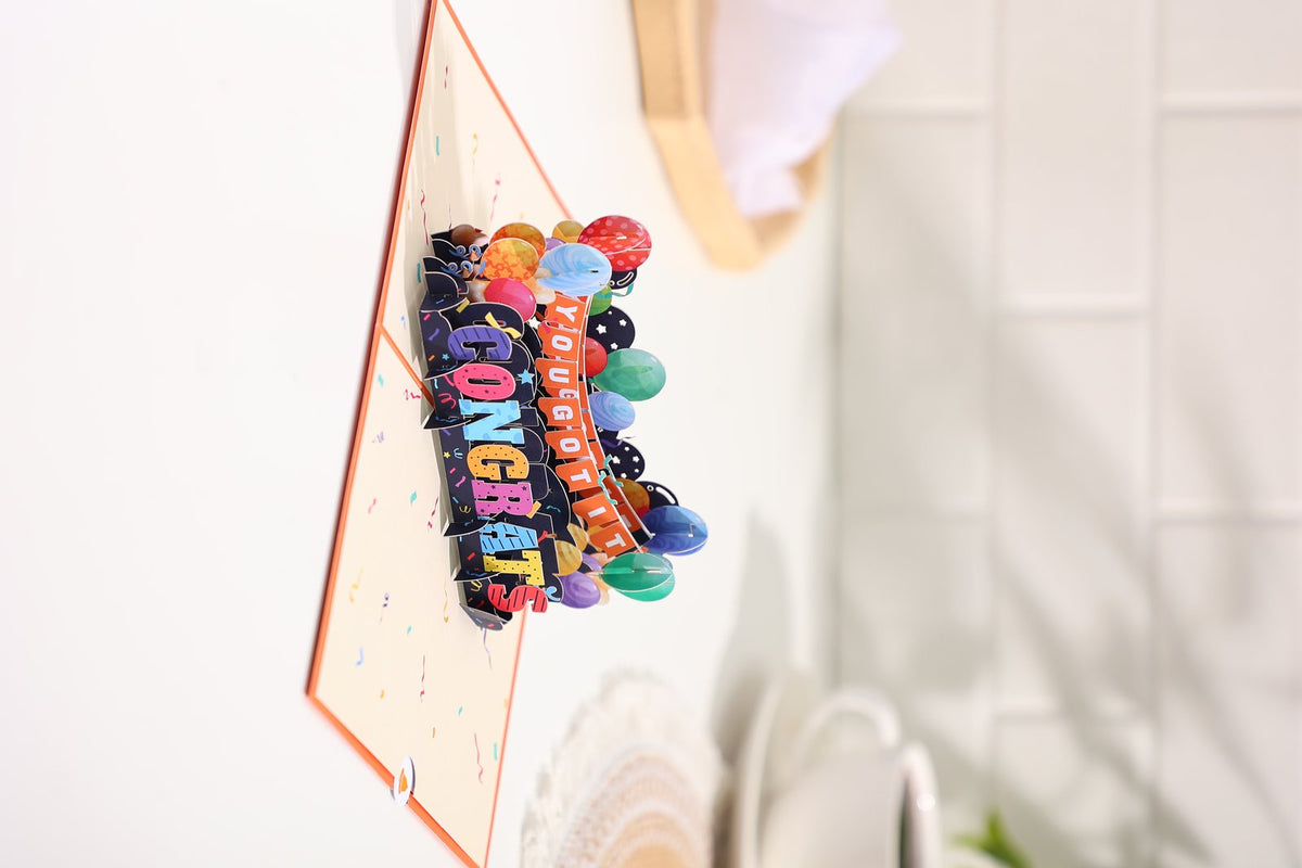 Congratulations Pop Up Card