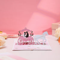Minimalist Couple Line Art Flip Pop Up Card