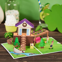 Forest Brick House 3D Pop Up Card