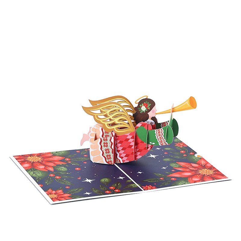 Holy Christmas Angel 3D Pop Up Card