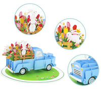 Easter Truck 3D Pop Up Card