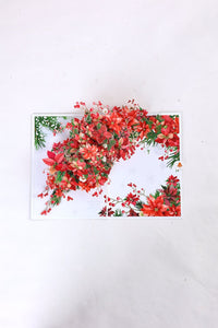 Poinsettia 3D Pop Up Card