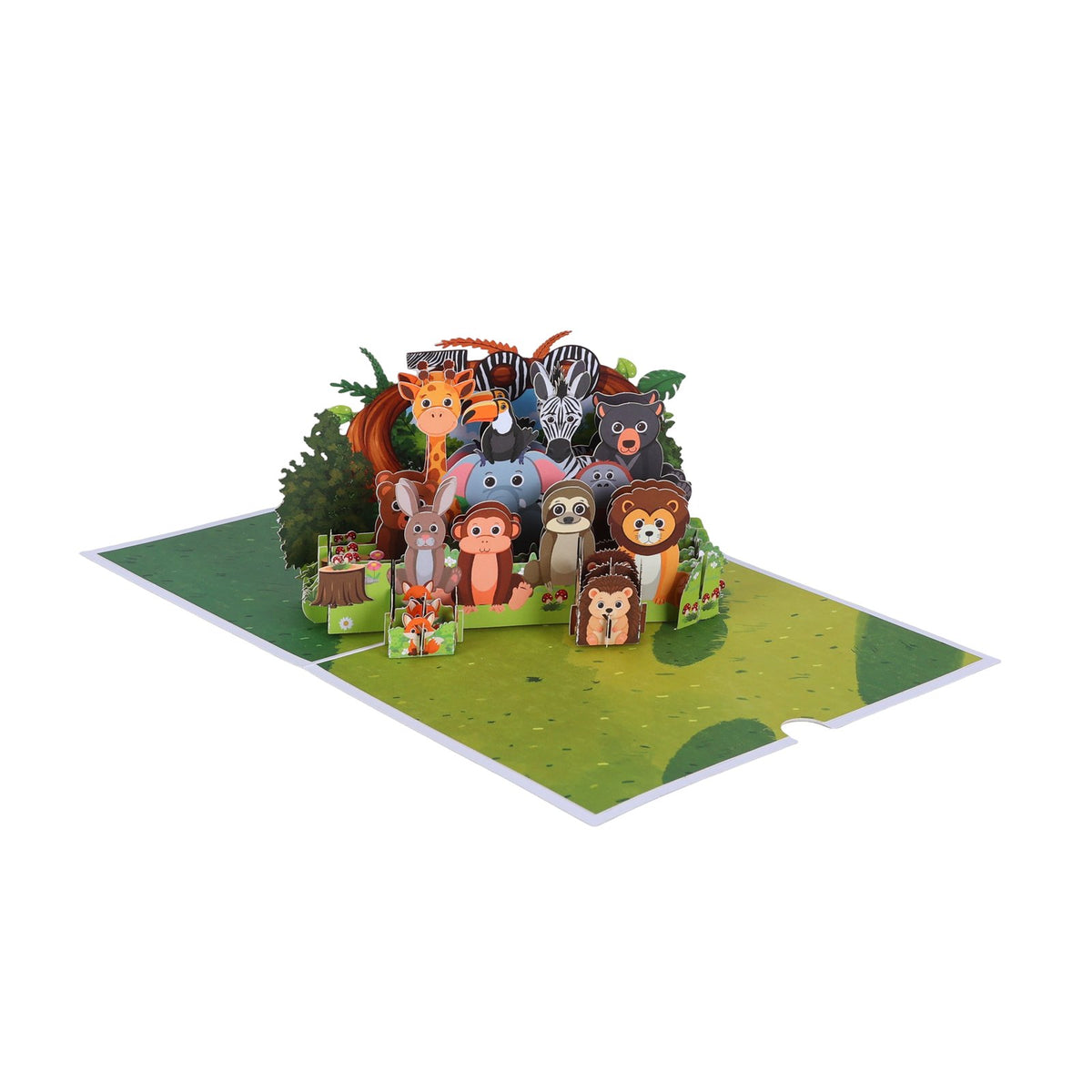Animals Garden 3D Pop Up Card