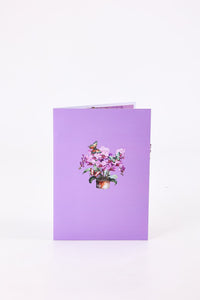 Heart Orchid Butterfly Cluster Greeting Card