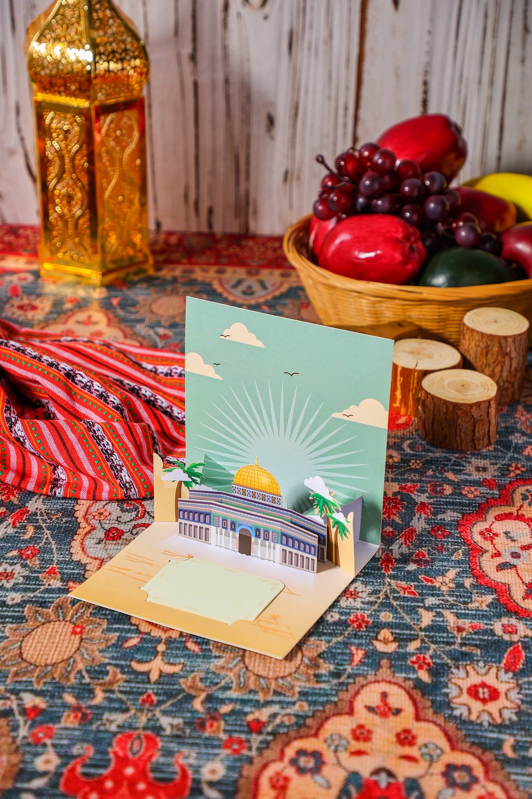 Dome Of The Rock 3D Pop Up Card