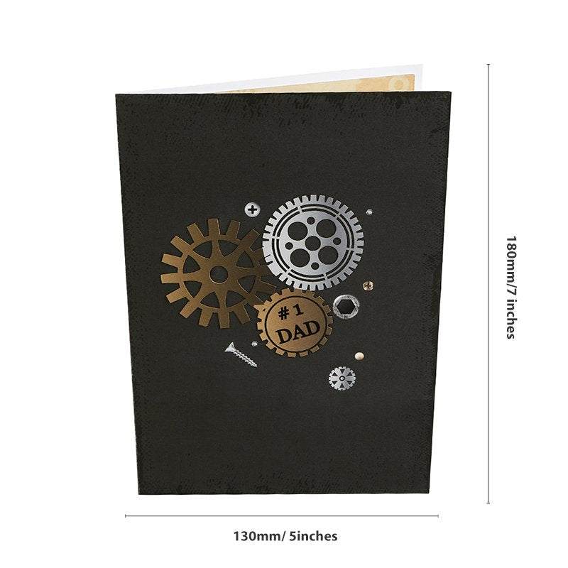 Father's Day Nuts & Bolts 3D Pop Up Card