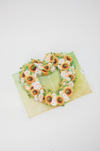 Sunflower Heart Greeting Card