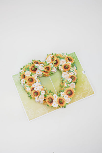 Sunflower Heart Greeting Card