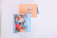 World Travel Souvenir 3D Pop Up Card