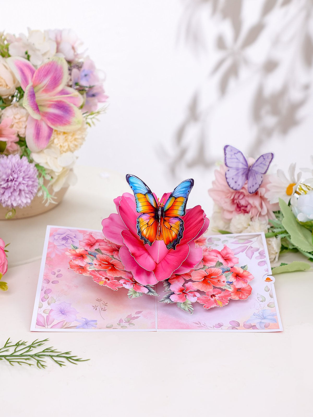 Hibiscus Butterfly Greeting Card