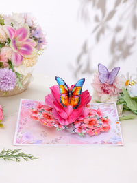 Hibiscus Butterfly Greeting Card