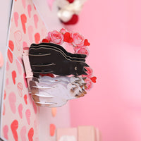 Valentine's Day Black Cat Heart 3D Pop Up Card