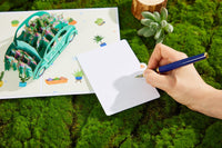 Succulent Cactus Flower Cart Pop Up Card