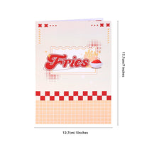 French Fries Food 3D Pop Up Card