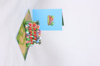 Blue Birthday Flip Pop Up Card