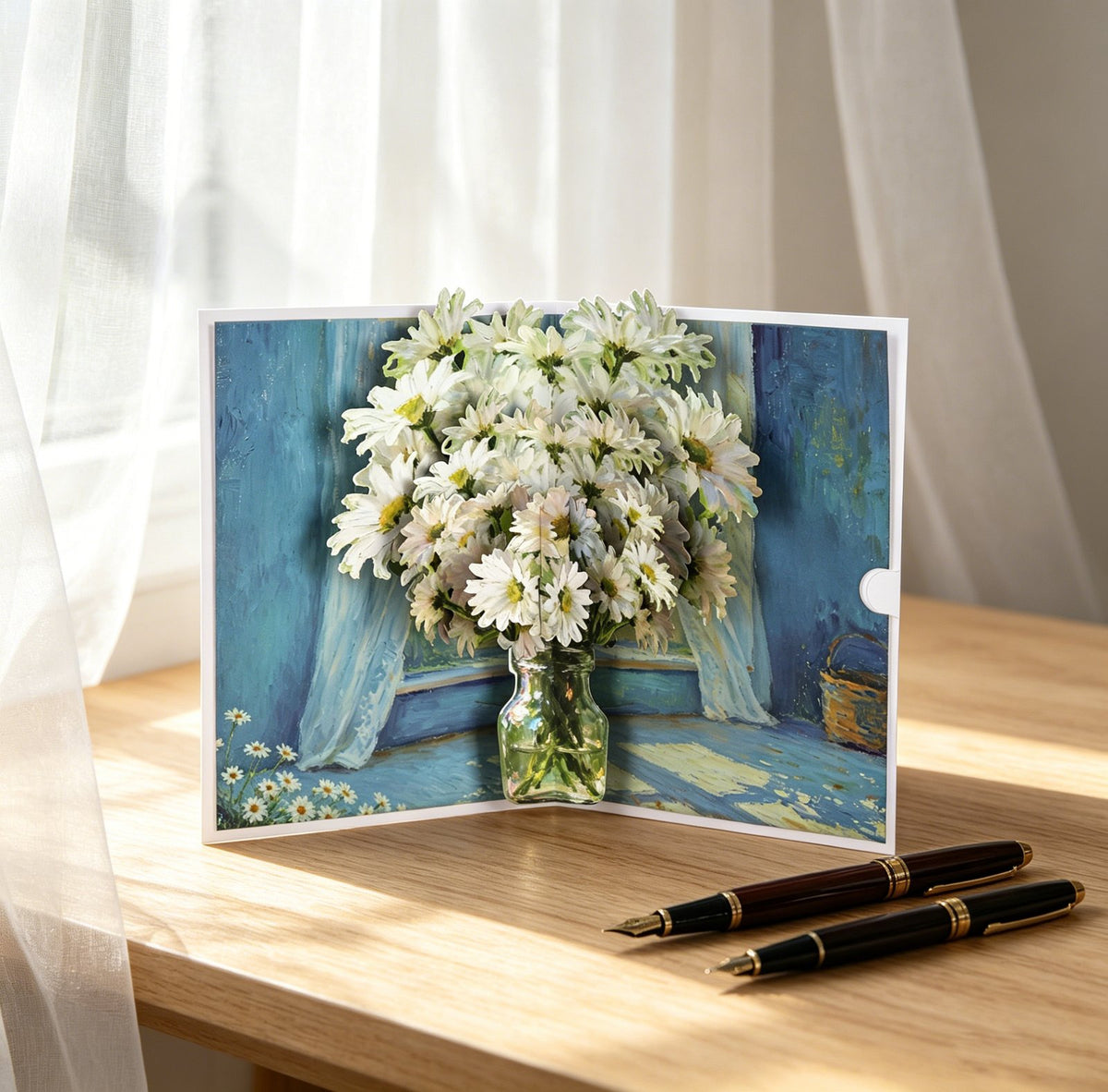 Daisy Art 3D Pop Up Card