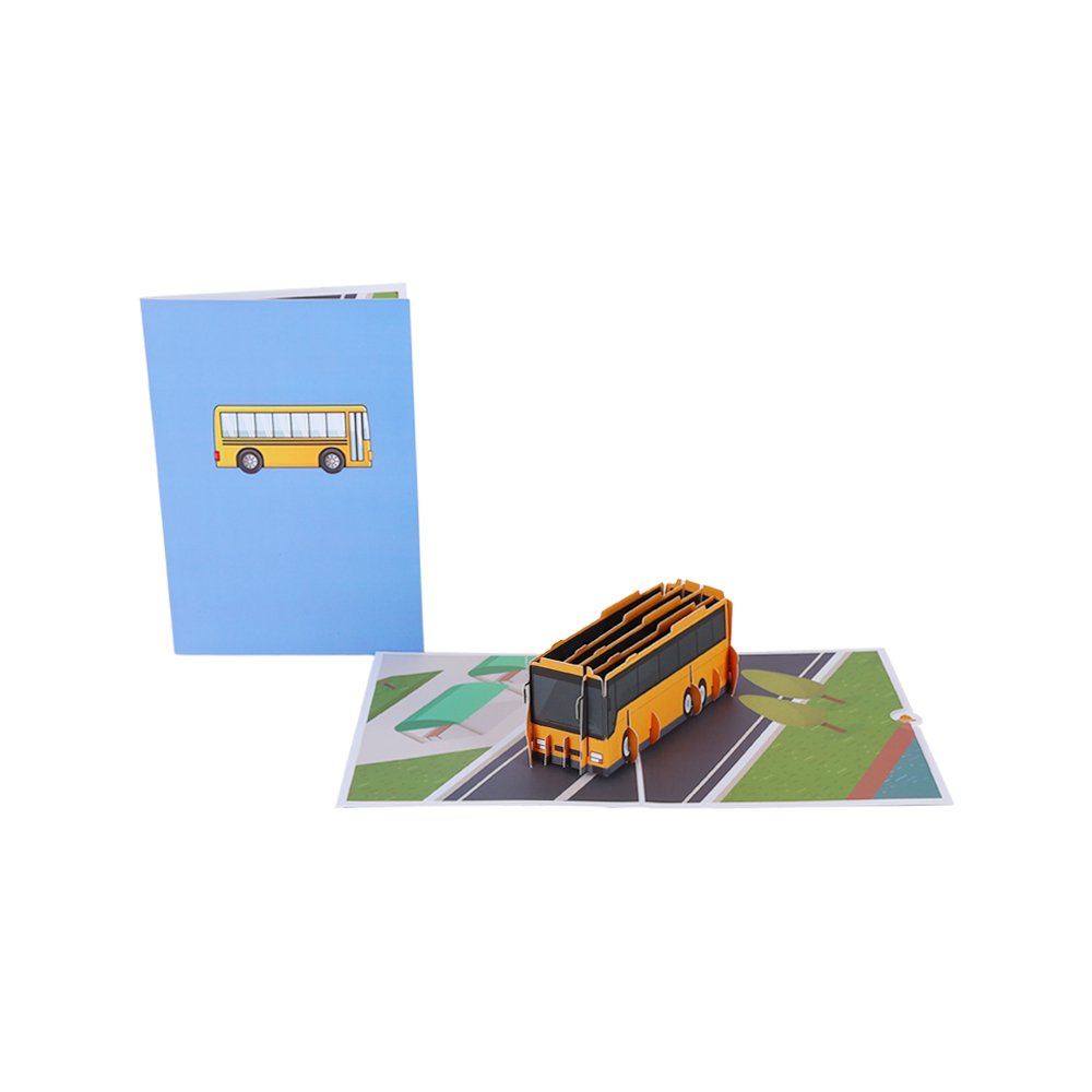 Bus Pop Up Card