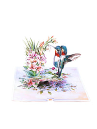 Hummingbird Lily Greeting Card