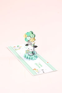 Pochacco Birthday Balloon Greeting Card