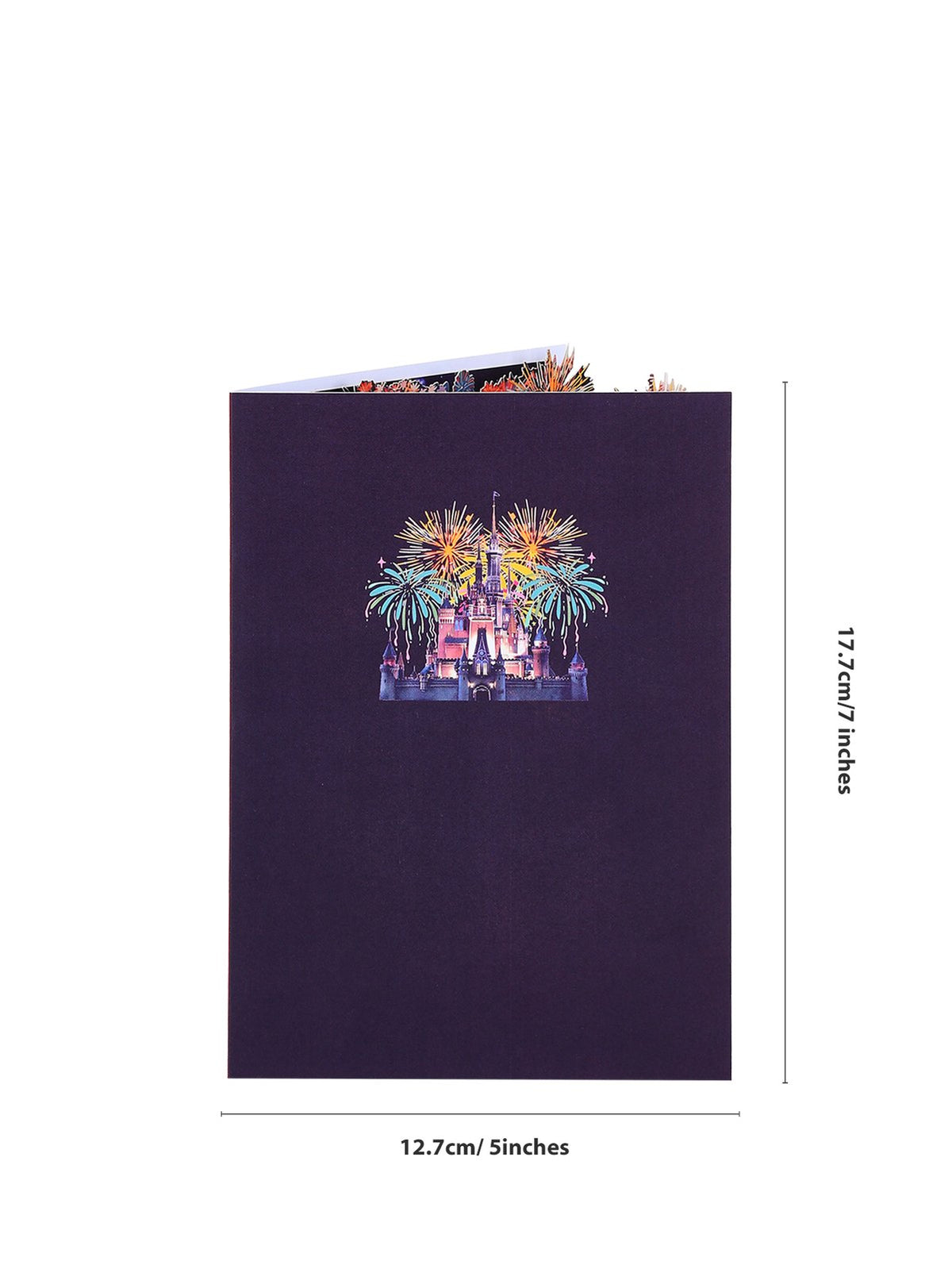 Castle Fireworks Flip Pop Up Card