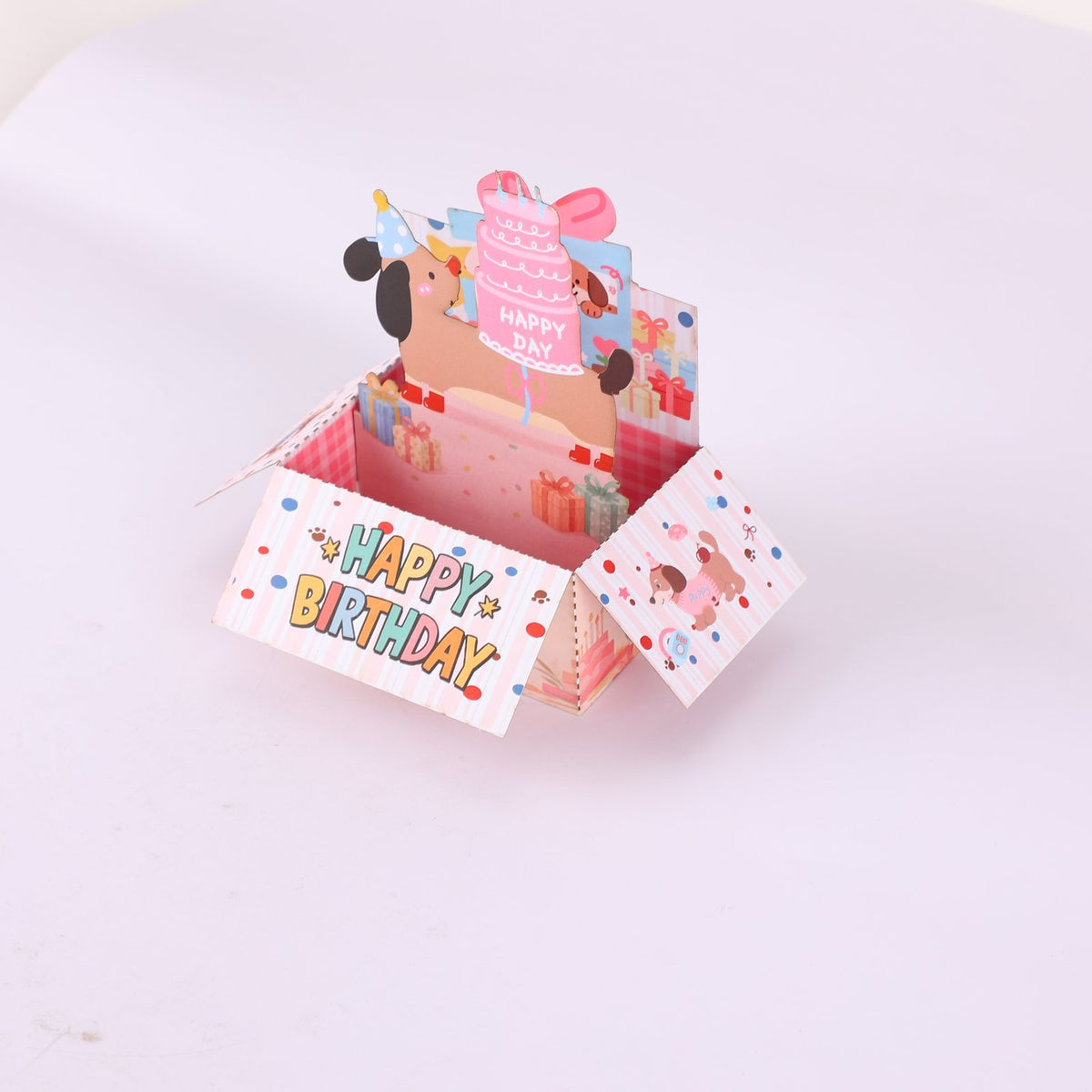 Dog Birthday Box Card