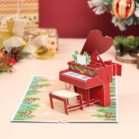 Christmas Piano Flip Pop Up Card