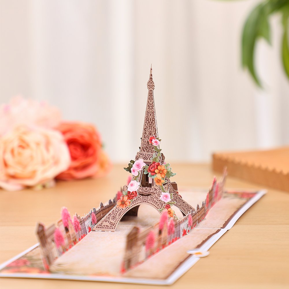Paris Eiffel Tower 3D Pop Up Card