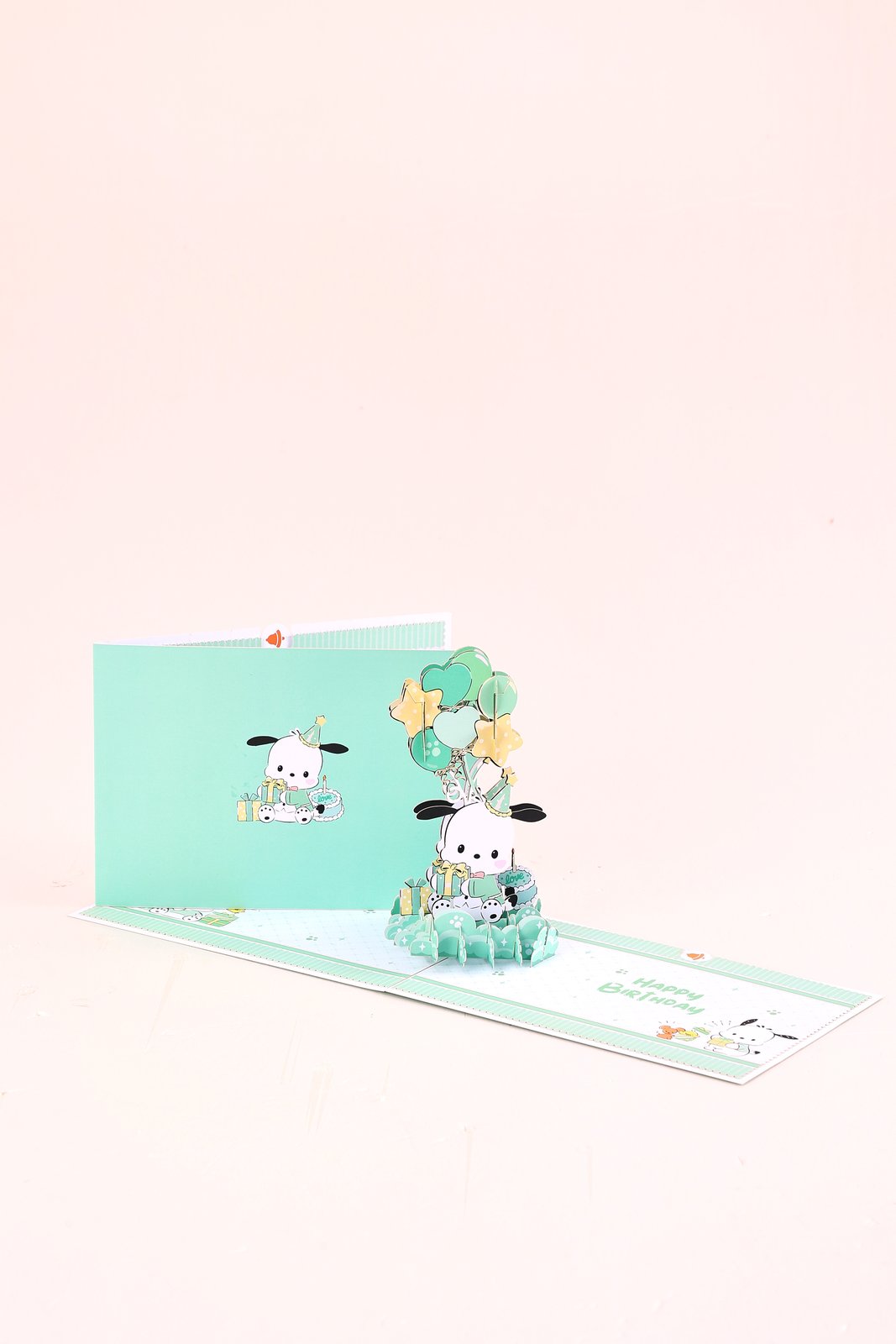 Pochacco Birthday Balloon Greeting Card