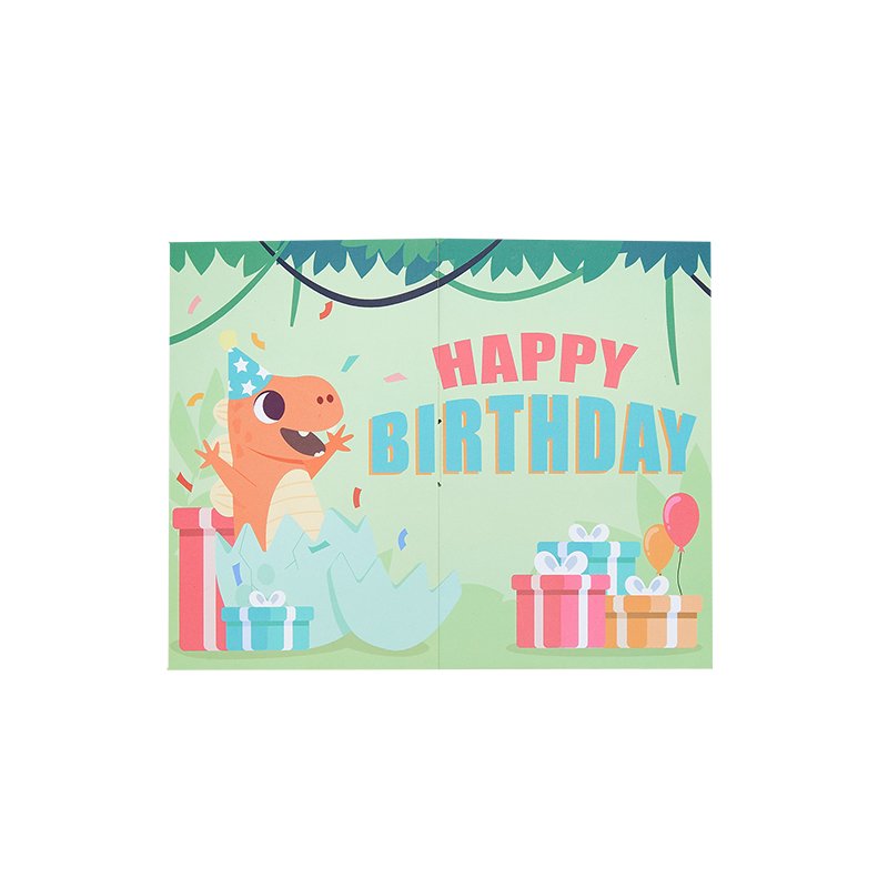 Double Door 3D Pop Up Card Dinosaur